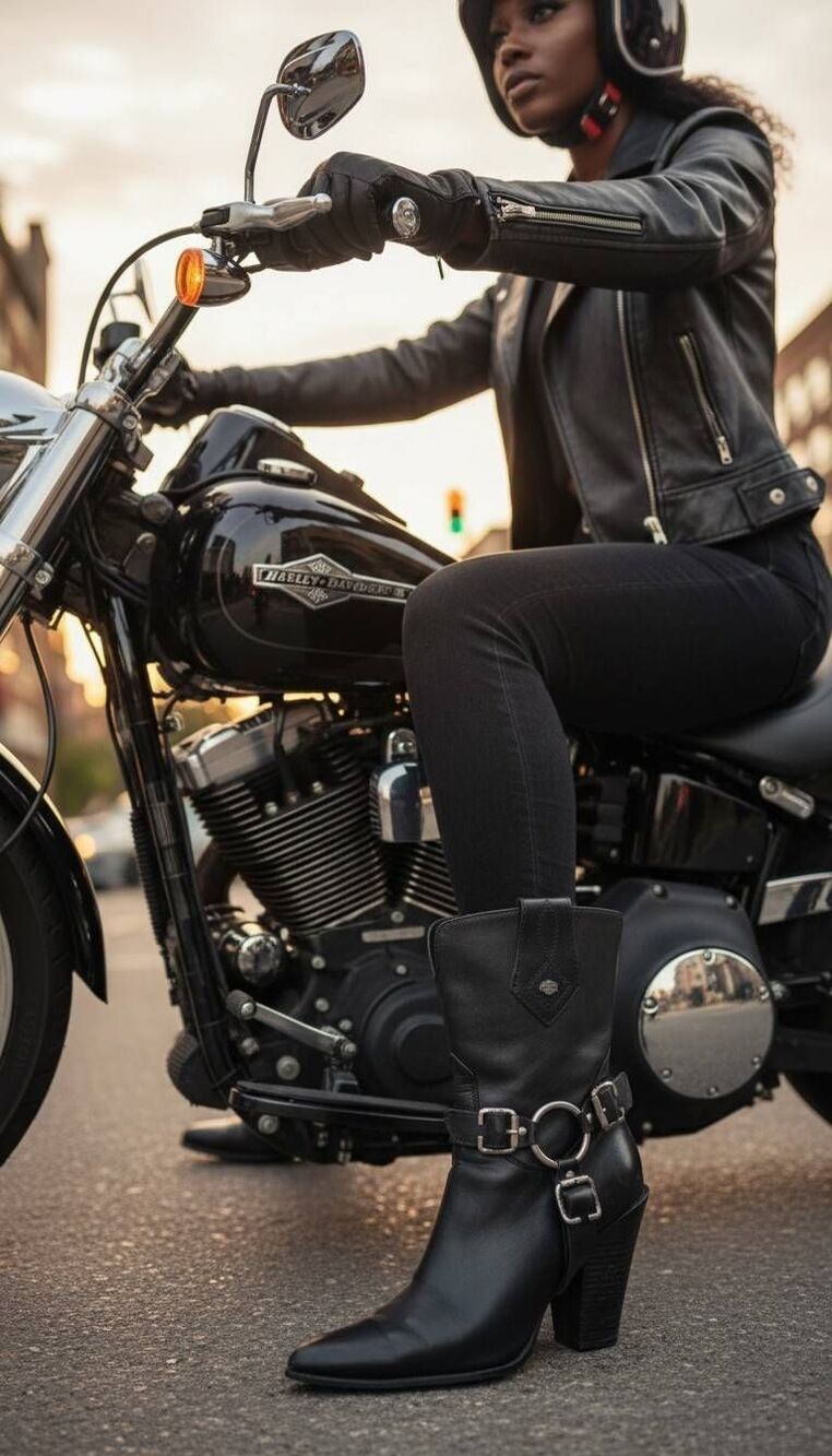 Harley-Davidson  heeled boots